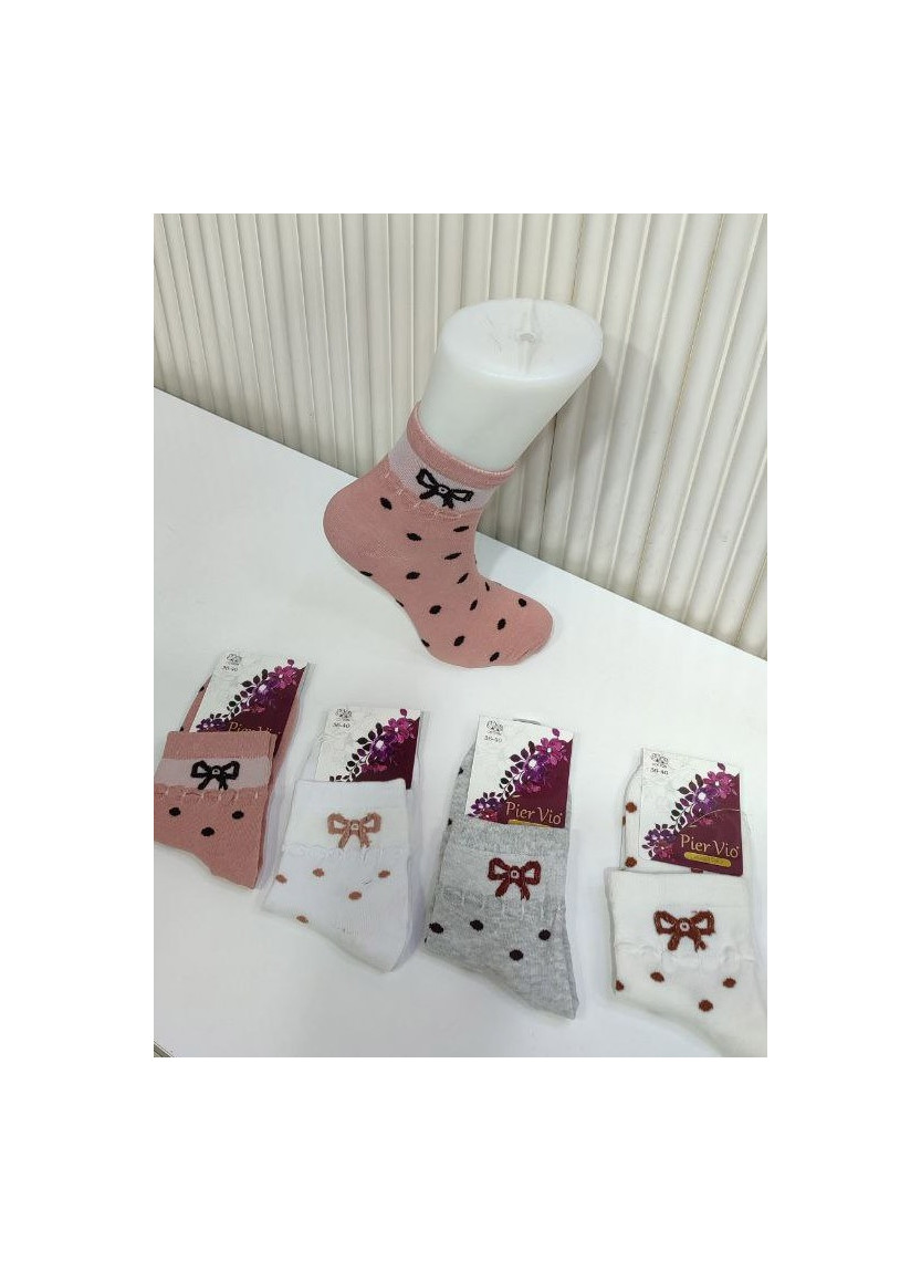 PierVio COT 50006 Cotton Assorted 12-Pair Pack Women's Socks (36-40) — wholesale for boutiques