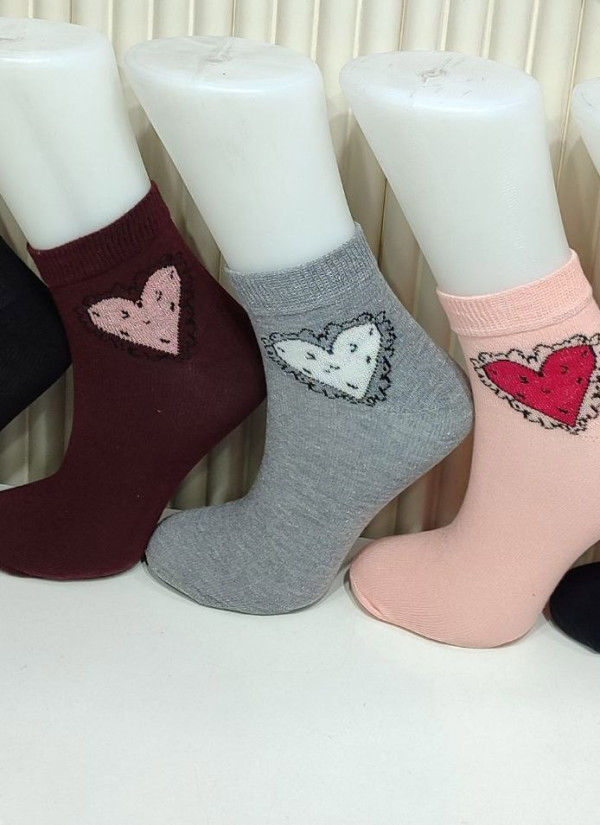 Носки Женские Cotton 12 Пар/Уп. (36-40) (Ассорти) Pier Vio PierVio COT 50011 — турецкий текстиль оптом 2