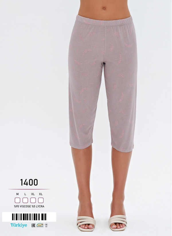 Caroline 1400-1 Leggings or Capri Pants (M+L+XL+XL) — factory-direct from Turkey