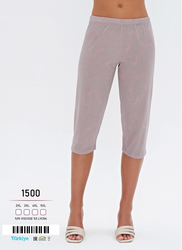 Капри Женские (2XL+3XL+4XL+5XL) Caroline Caroline 1500-1 — турецкий текстиль оптом