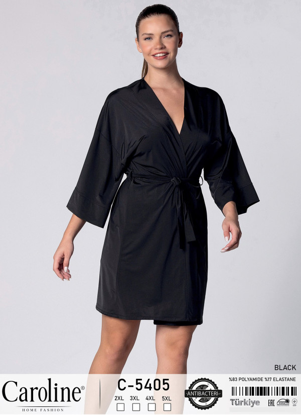 Caroline C-5405 Women's Robe (2XL+3XL+4XL+5XL) — direct Turkish factory supply
