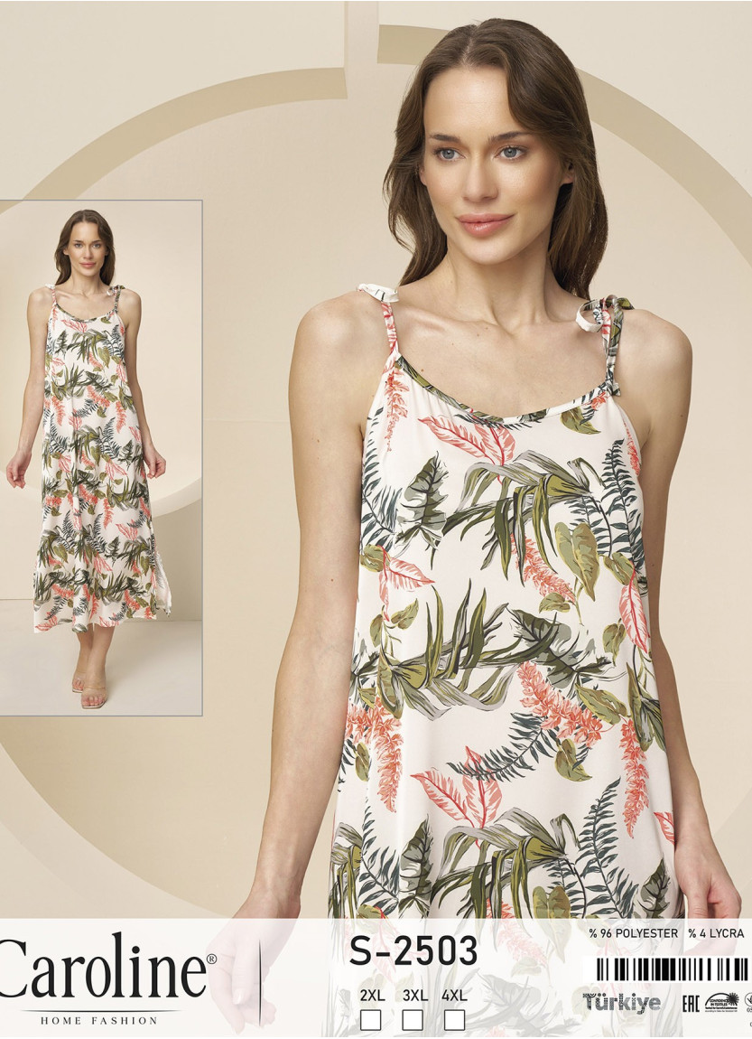 Платье (2XL+3XL+4XL) Caroline Caroline S-2503 — купить оптом со Стамбула