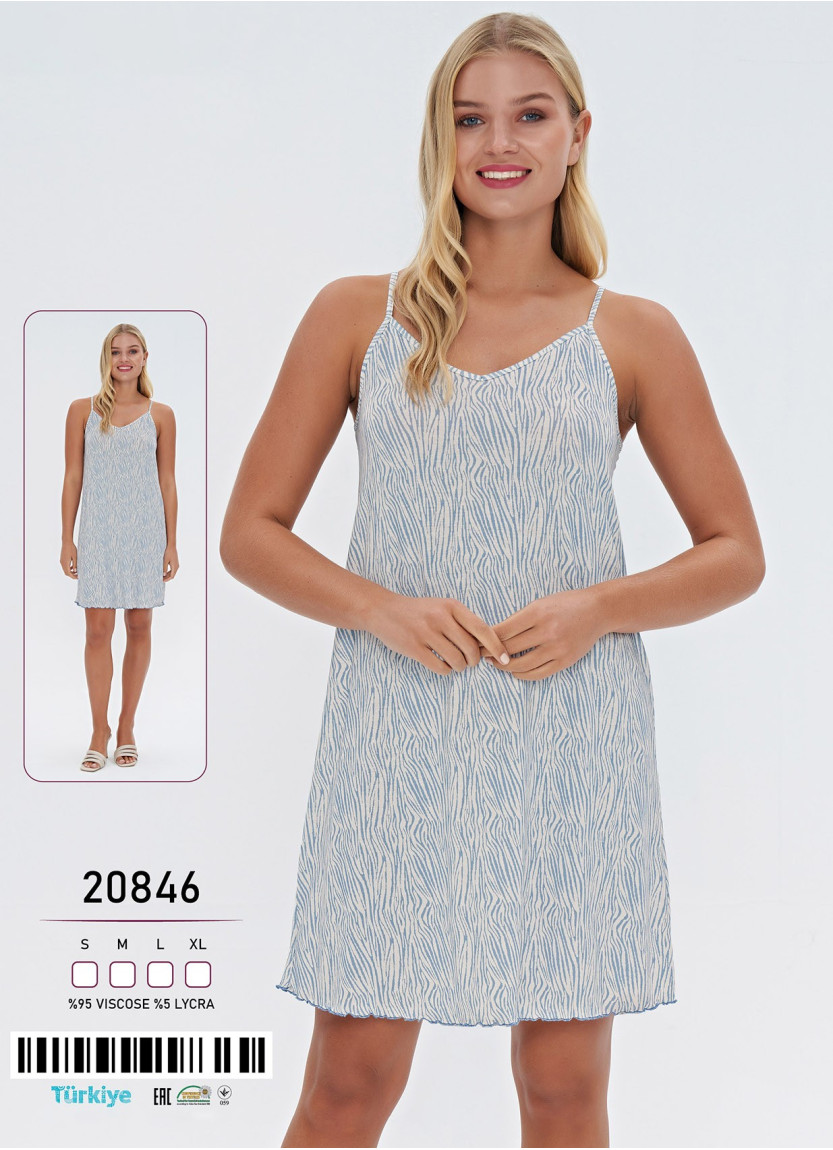 Caroline 20846 Nightdress (S+M+L+XL) — Turkey wholesale collection