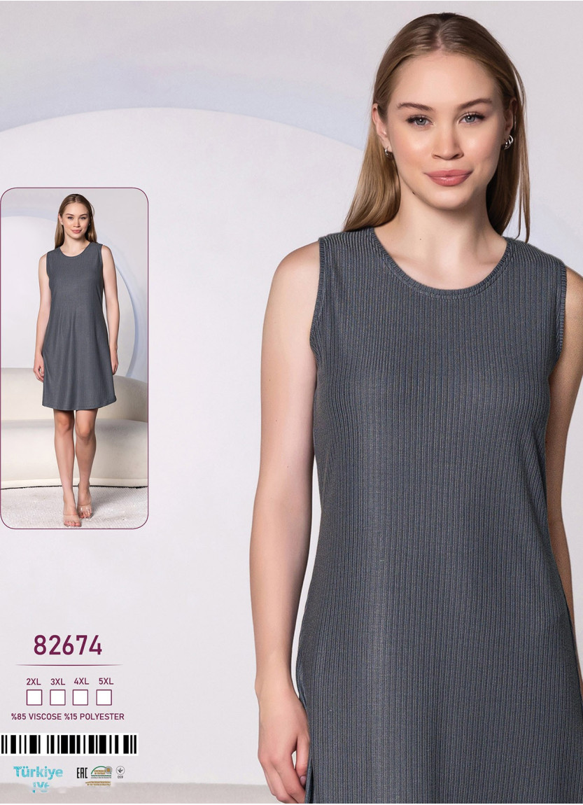 Caroline 82674 Nightdress (2XL+3XL+4XL+5XL) — Turkey wholesale collection