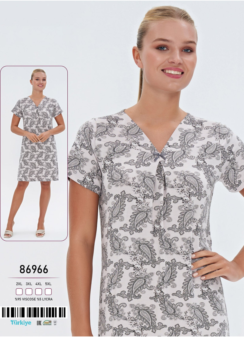 Caroline 86966 Nightdress (2XL+3XL+4XL+5XL) — Turkey wholesale collection