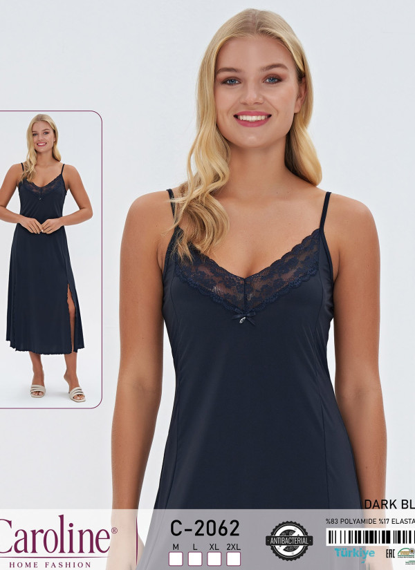 Caroline C-2062 Nightdress (M+L+XL+2XL) — factory-direct from Turkey