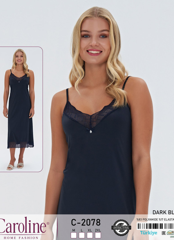 Caroline C-2078 Nightdress (M+L+XL+2XL) — factory-direct from Turkey