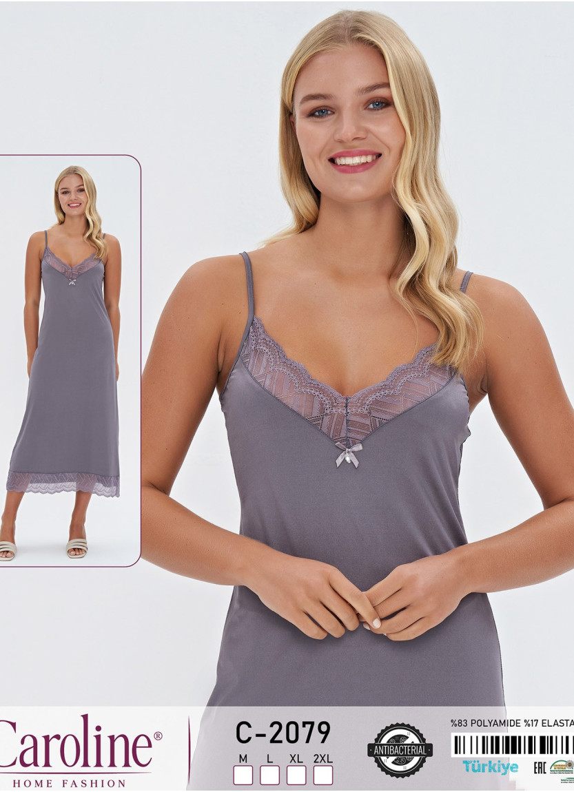 Caroline C-2079 Nightdress (M+L+XL+2XL) — Turkish textile wholesale