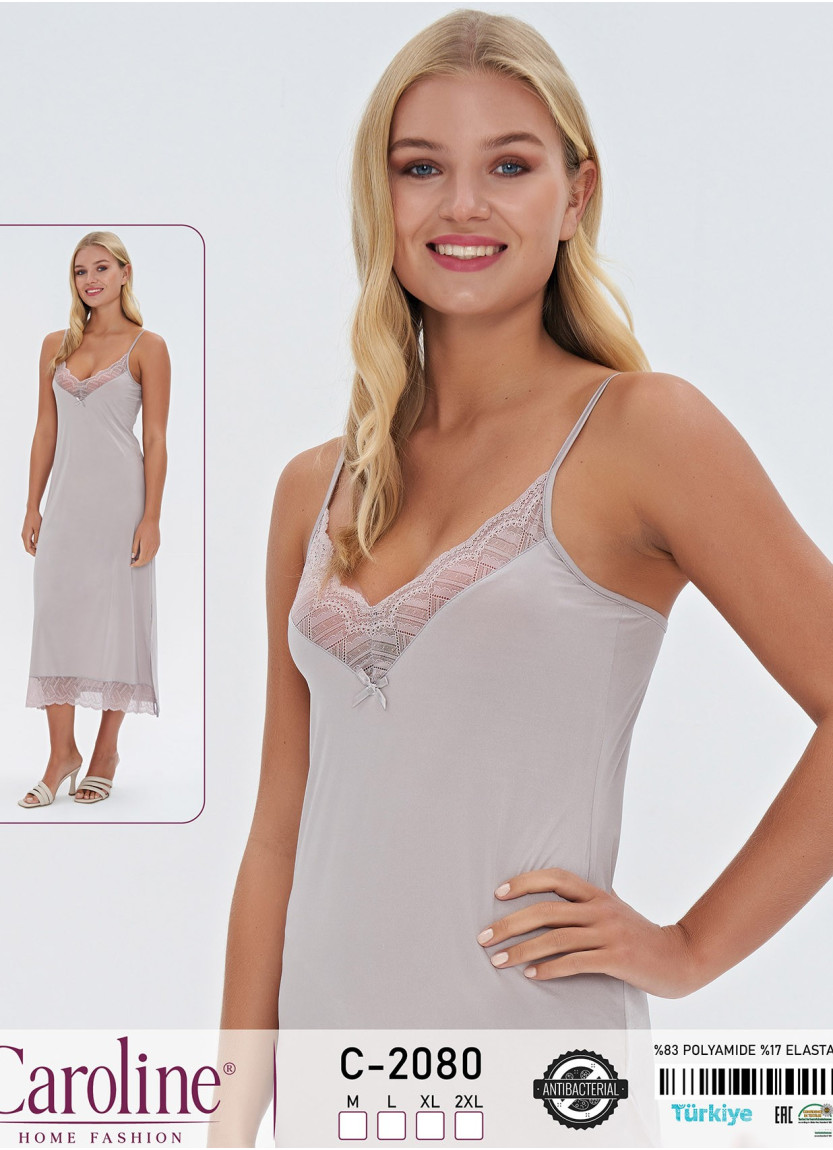 Caroline C-2080 Nightdress (M+L+XL+2XL) — direct Turkish factory supply