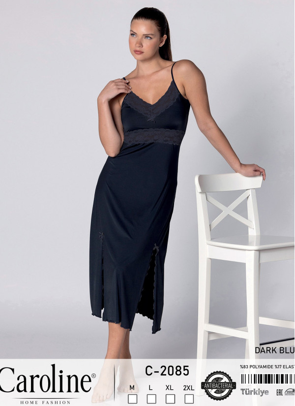Caroline C-2085 Nightdress (M+L+XL+2XL) — wholesale from Turkey