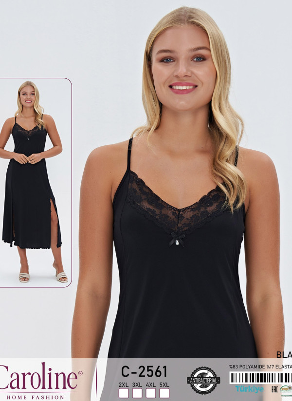 Caroline C-2561 Nightdress (2XL+3XL+4XL+5XL) — factory-direct from Turkey