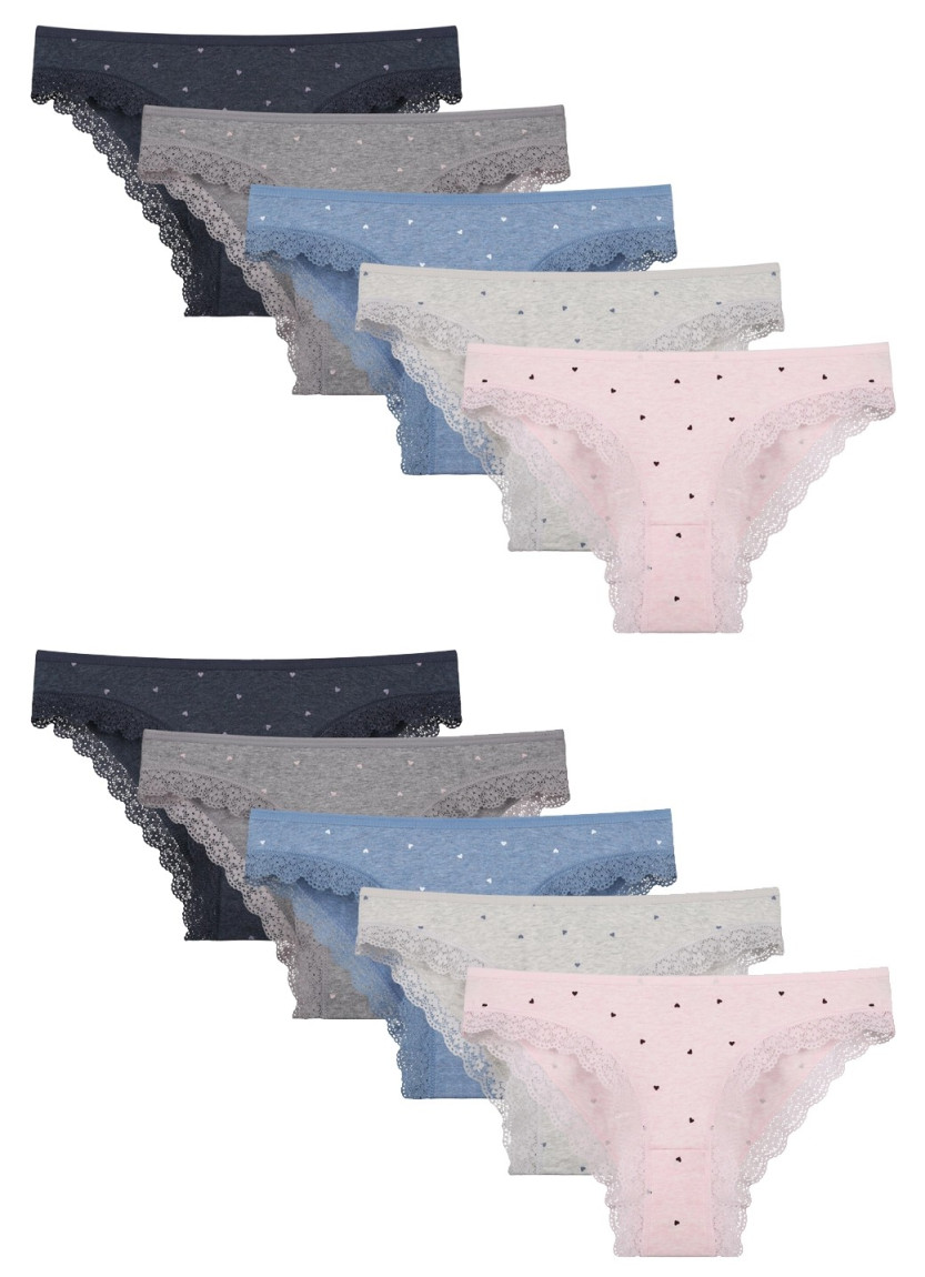 Donella 198124 Assorted 10-Pack Women's Briefs — Turkey wholesale collection