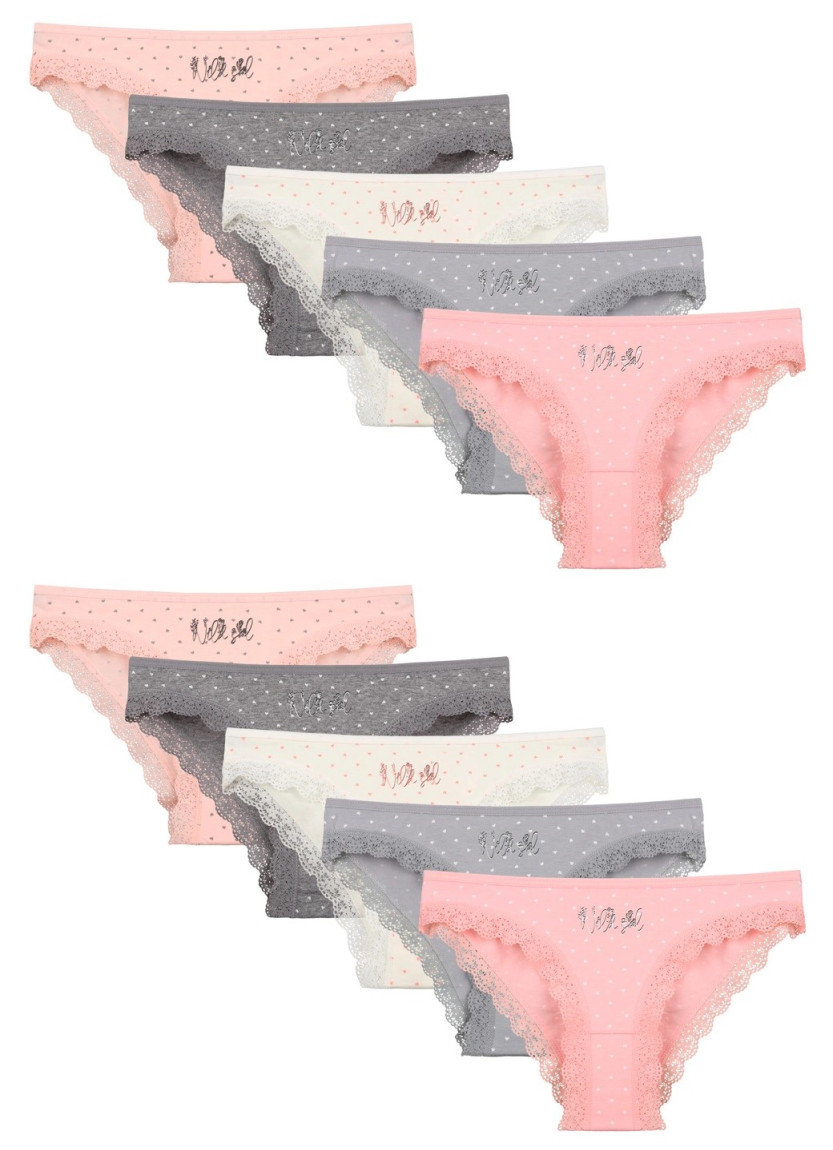 Donella 1981B28 Assorted 10-Pack Women's Briefs — wholesale for boutiques