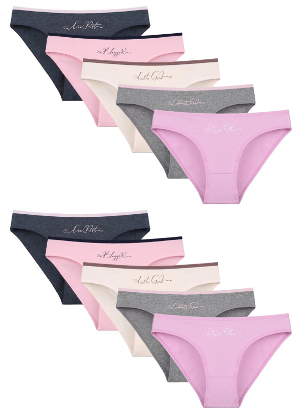 Donella 2171PB126 Assorted 10-Pack Women's Briefs — direct Turkish factory supply