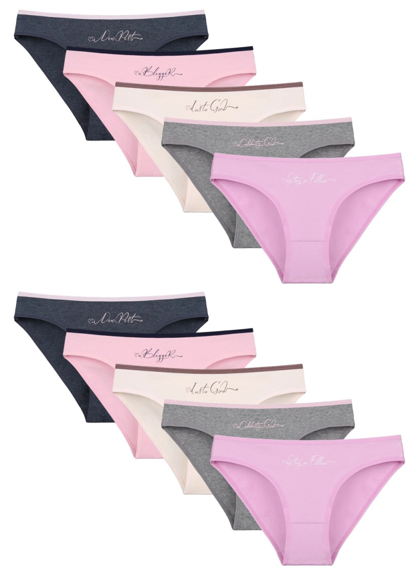 Donella 2171PB126 Assorted 10-Pack Women's Briefs — direct Turkish factory supply