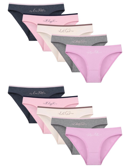 Donella 2171PB126 Assorted 10-Pack Women's Briefs — direct Turkish factory supply