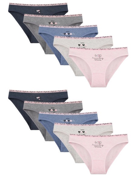 Donella 2171PB152 Assorted 10-Pack Women's Briefs — Turkish textile wholesale