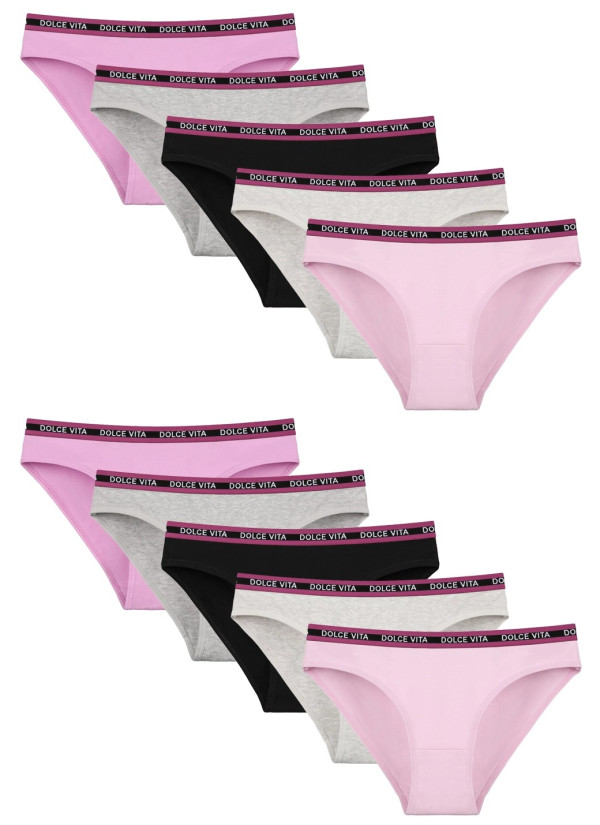 Donella 2171PD12 Assorted 10-Pack Women's Briefs — wholesale from Turkey