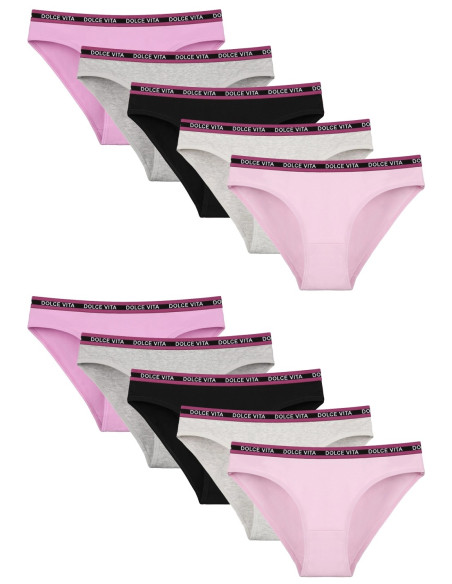 Donella 2171PD12 Assorted 10-Pack Women's Briefs — wholesale from Turkey