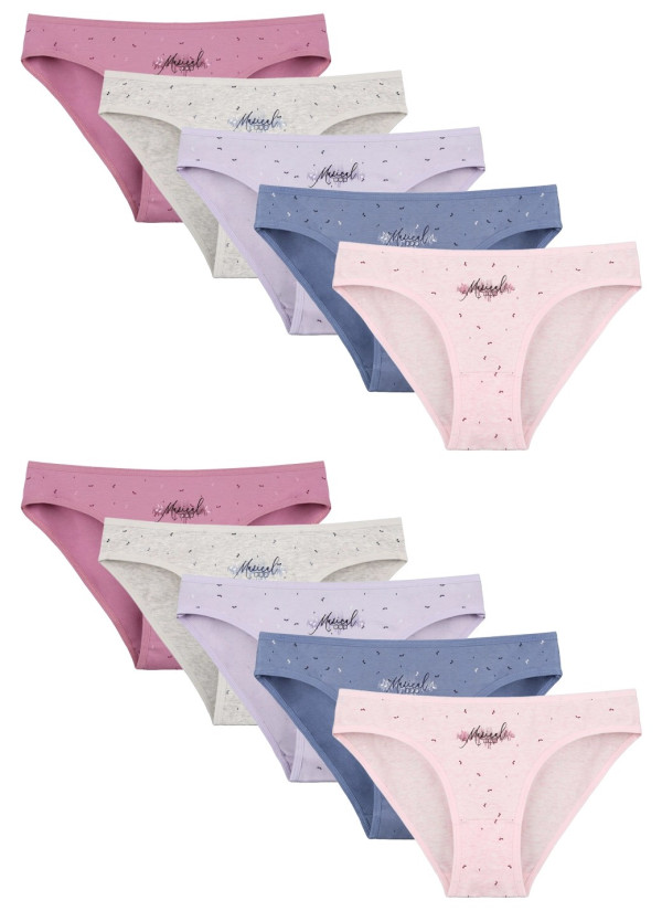 Donella 2181B23 Assorted 10-Pack Women's Briefs — wholesale from Turkey