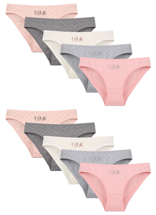 Donella 2181B28 Assorted 10-Pack Women's Briefs — Turkey wholesale collection