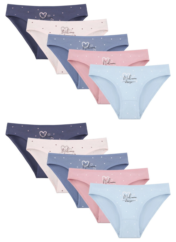 Donella 2181B33 Assorted 10-Pack Women's Briefs — wholesale for boutiques