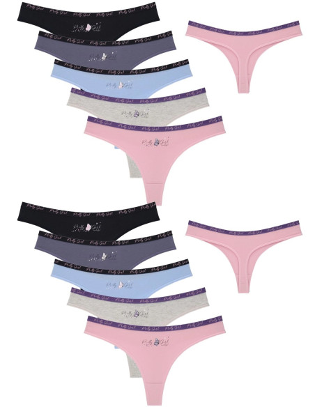 Donella 2471PB120 Assorted 10-Pack Women's Briefs — Turkish textile wholesale