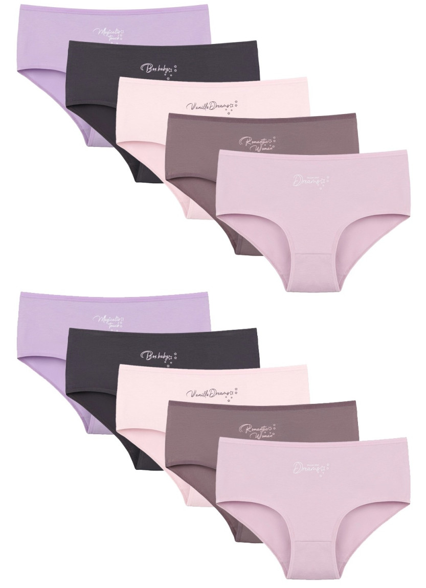 Donella 2571PB135 Assorted 10-Pack Women's Briefs — wholesale for boutiques