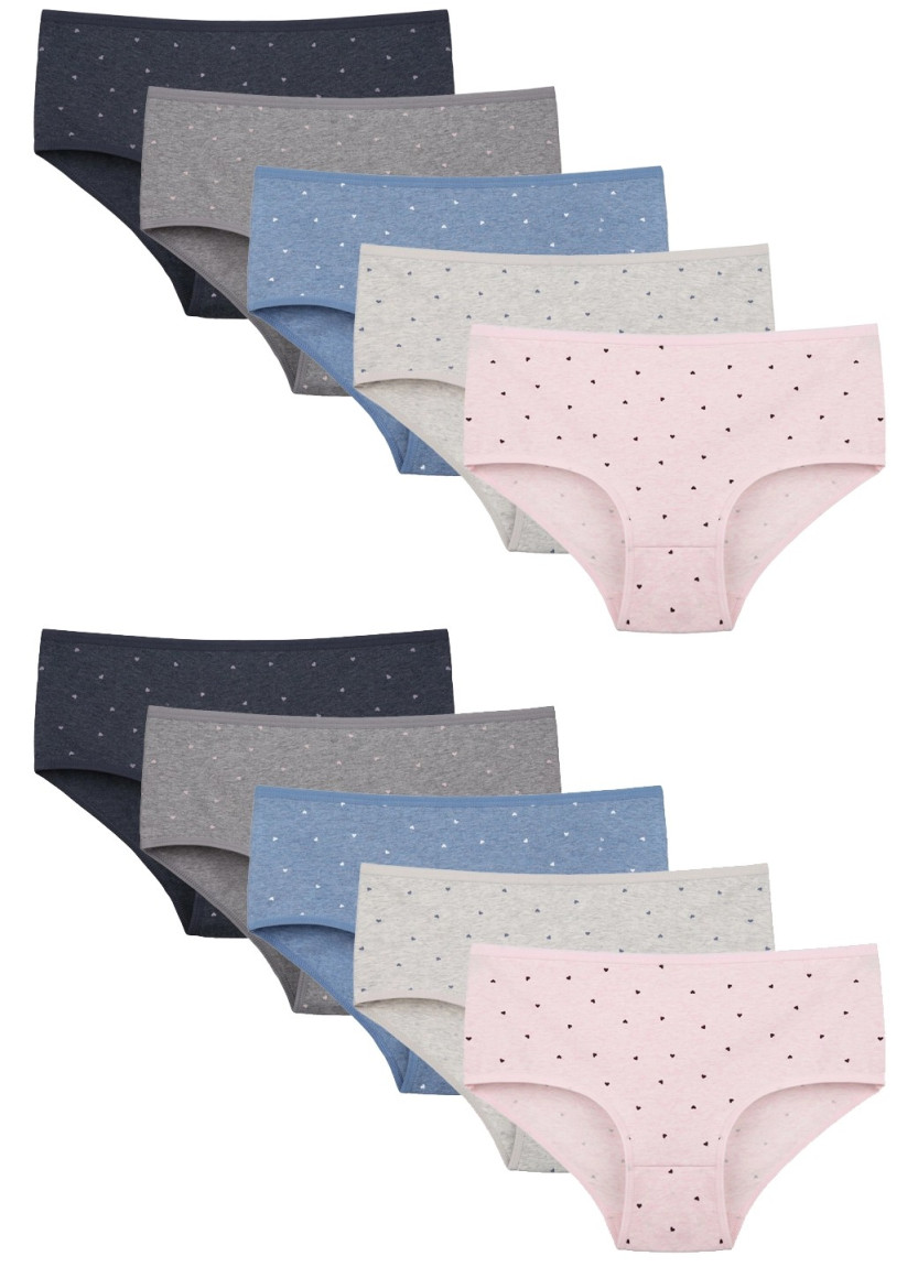 Donella 258124 Assorted 10-Pack Women's Briefs — Turkish textile wholesale