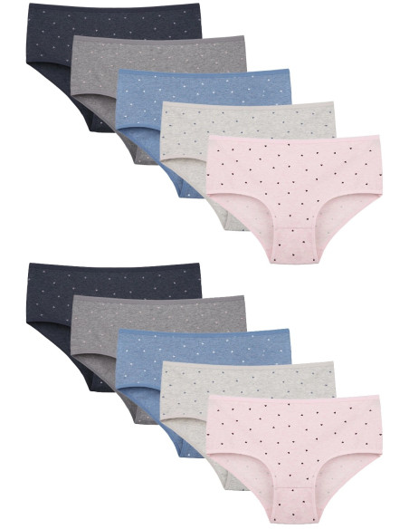 Donella 258124 Assorted 10-Pack Women's Briefs — Turkish textile wholesale