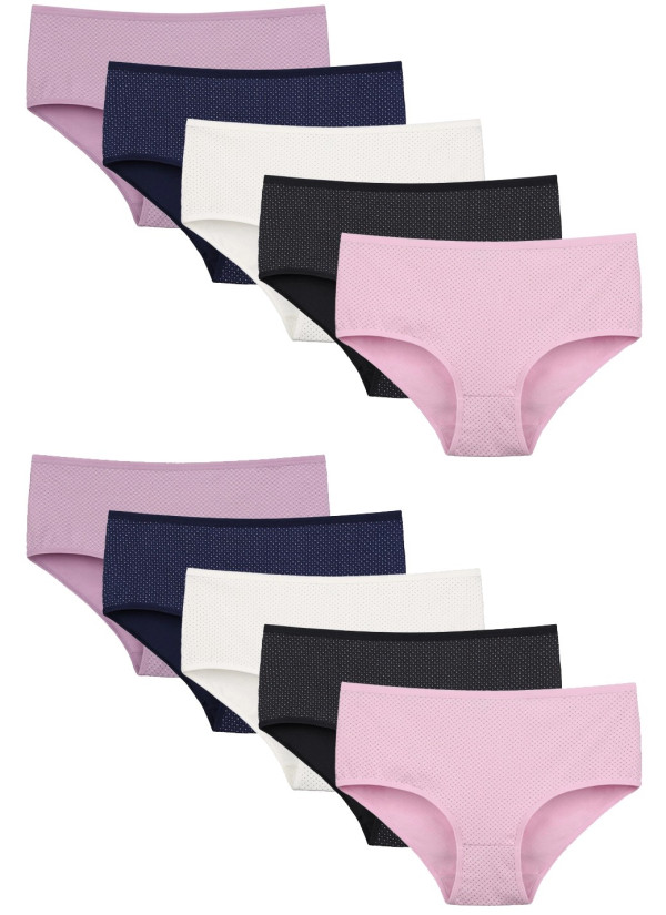Donella 258125 Assorted 10-Pack Women's Briefs — Istanbul wholesale supplier