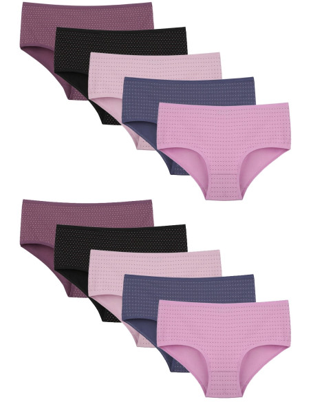 Donella 258126 Assorted 10-Pack Women's Briefs — factory-direct from Turkey