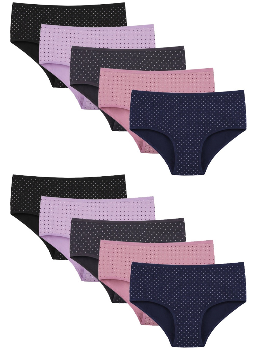 Donella 258127 Assorted 10-Pack Women's Briefs — Turkish factory wholesale