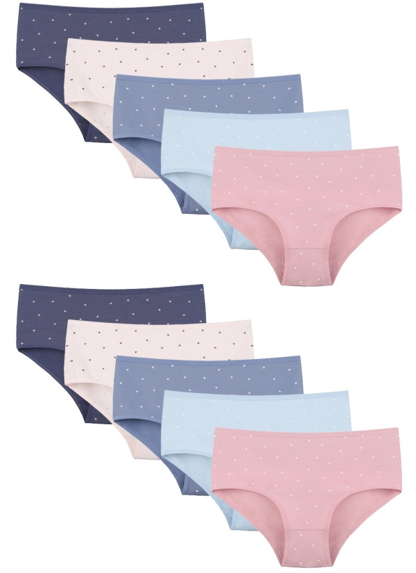 Donella 258128 Assorted 10-Pack Women's Briefs — wholesale from Turkey