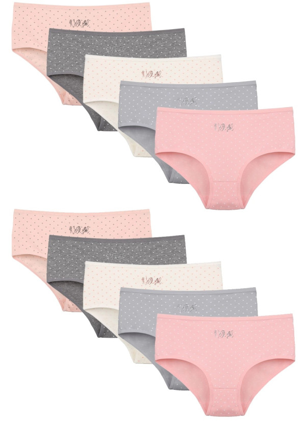 Donella 2581B28 Assorted 10-Pack Women's Briefs — wholesale for boutiques