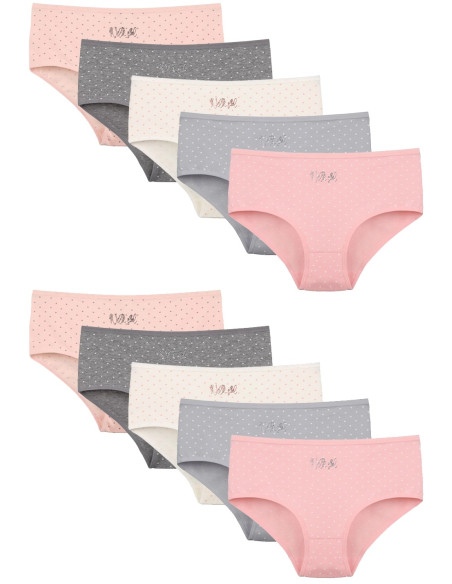 Donella 2581B28 Assorted 10-Pack Women's Briefs — wholesale for boutiques