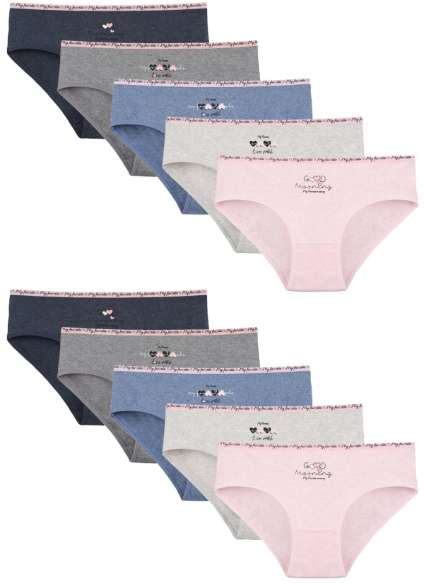 Donella 3171PB152 Assorted 10-Pack Women's Briefs — Turkish textile wholesale