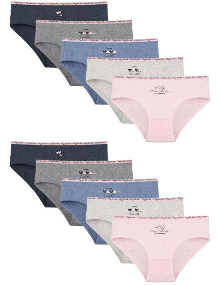 Donella 3171PB152 Assorted 10-Pack Women's Briefs — Turkish textile wholesale