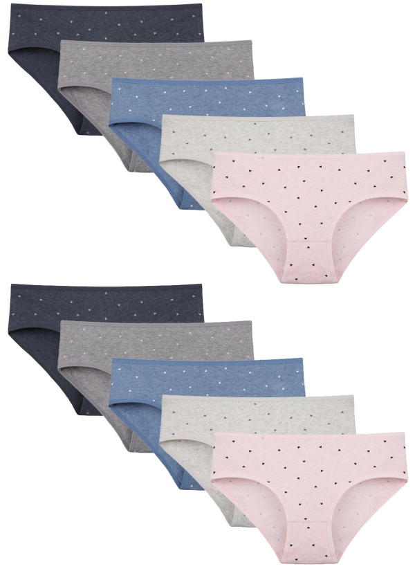 Donella 318124 Assorted 10-Pack Women's Briefs — Turkish factory wholesale