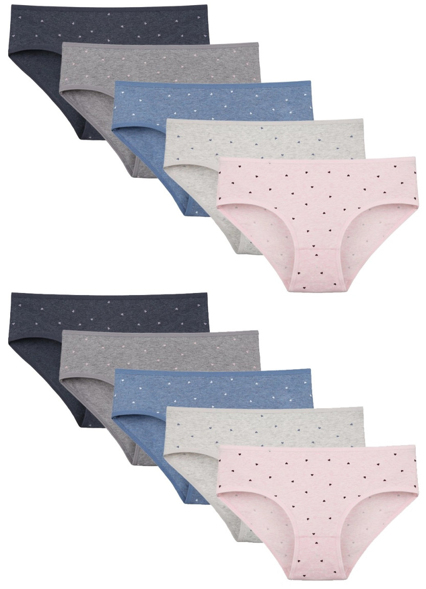 Donella 318124 Assorted 10-Pack Women's Briefs — Turkish factory wholesale