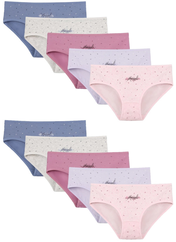 Donella 3181B23 Assorted 10-Pack Women's Briefs — Turkish factory wholesale