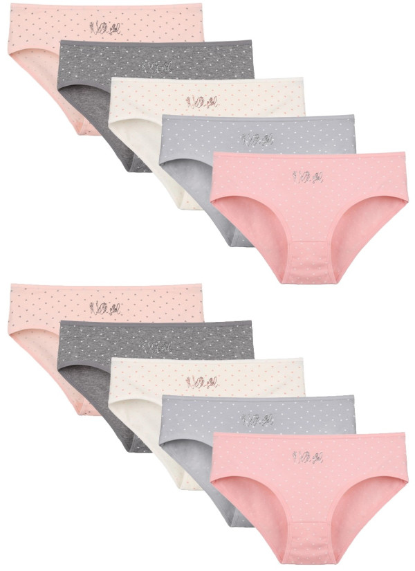 Donella 3181B28 Assorted 10-Pack Women's Briefs — wholesale from Turkey