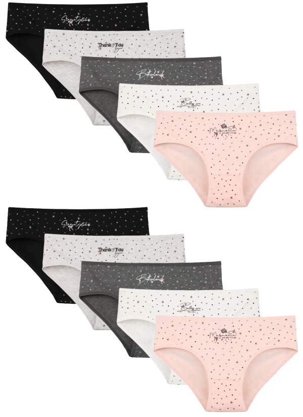 Donella 3181B31 Assorted 10-Pack Women's Briefs — Turkey wholesale collection