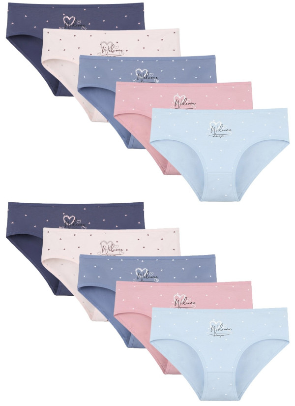 Donella 3181B33 Assorted 10-Pack Women's Briefs — direct Turkish factory supply