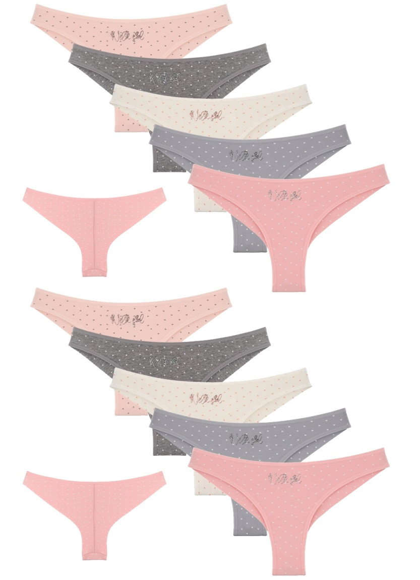 Donella 4081B28 Assorted 10-Pack Women's Briefs — wholesale from Turkey