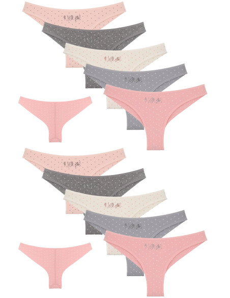 Donella 4081B28 Assorted 10-Pack Women's Briefs — wholesale from Turkey