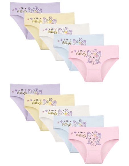 Donella 4171PB103 Assorted 10-Pack Girls' Briefs — Turkish textile wholesale