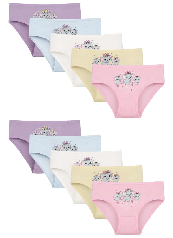 Donella 4171PB105 Assorted 10-Pack Girls' Briefs — factory-direct from Turkey