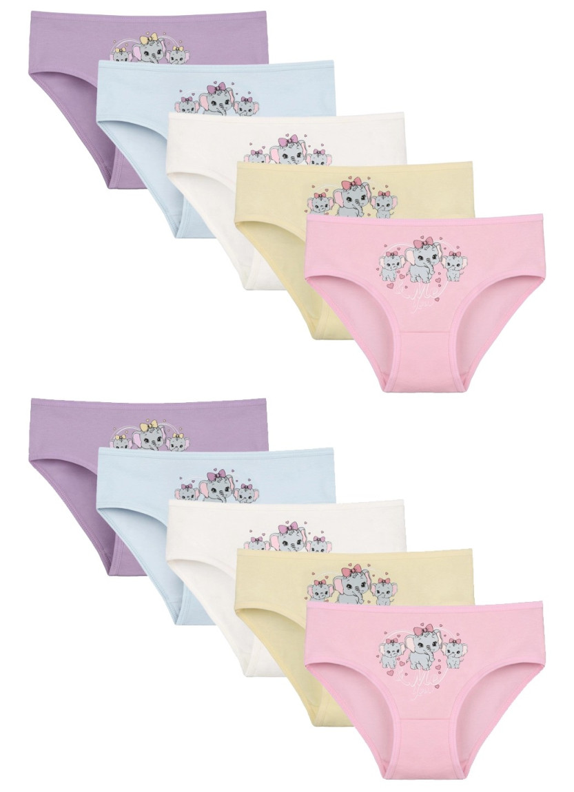 Donella 4171PB105 Assorted 10-Pack Girls' Briefs — factory-direct from Turkey