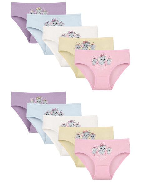 Donella 4171PB105 Assorted 10-Pack Girls' Briefs — factory-direct from Turkey